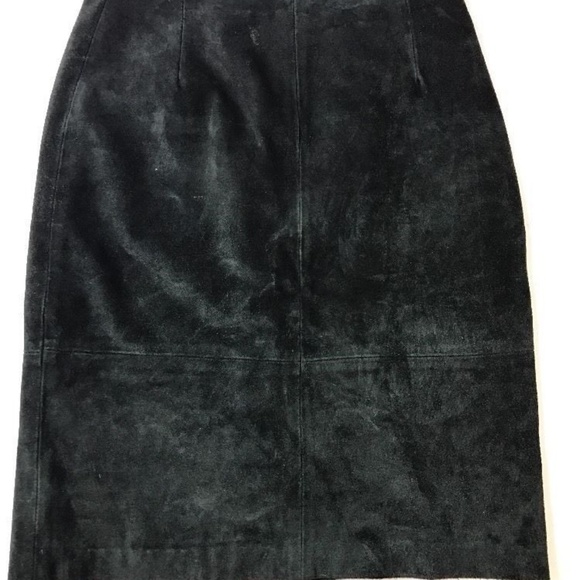 COMINT Dresses & Skirts - COMINT Leather Suede Pencil Forrest Skirt